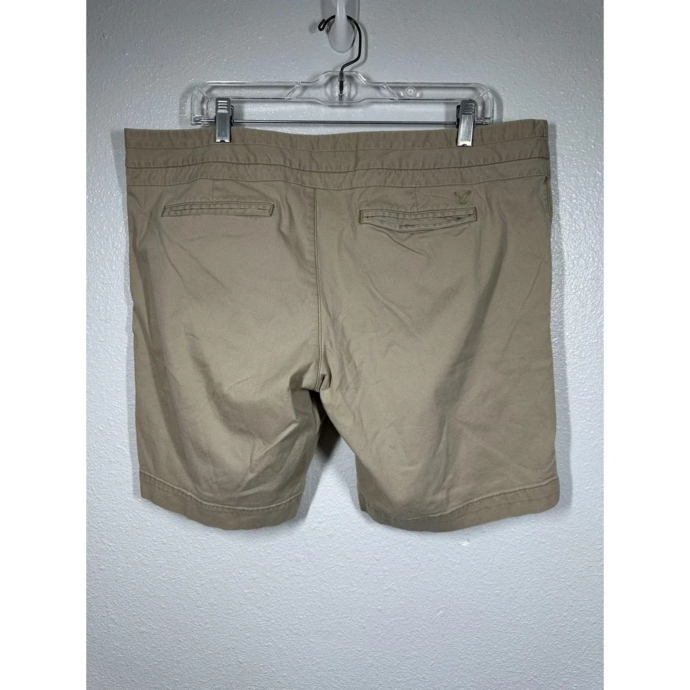 American Eagle Shorts‎ Womens 18 Khaki Beige Casual Chino Stretch Summer Pockets